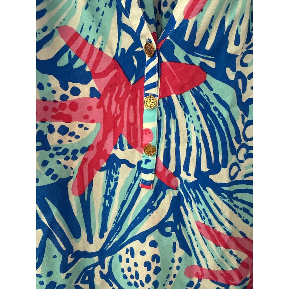 Lilly Pulitzer Elsa Top She She Shells in Resort‎ White Size Small - Picture 5 of 8